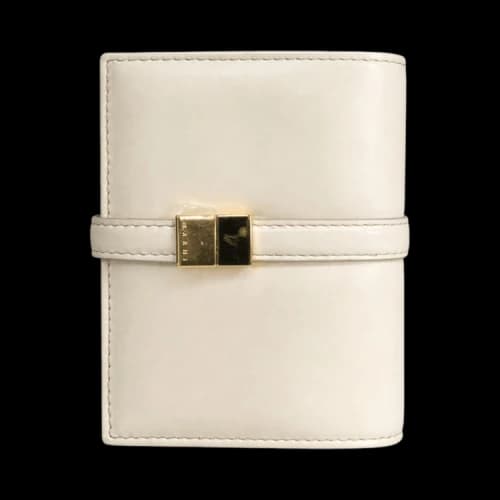 Marni Prisma Billfold Leather Wallet Lily White