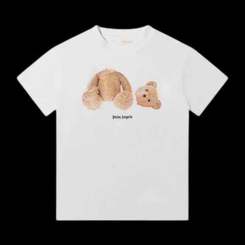 Palm Angels Bear Classic Tee White Brown