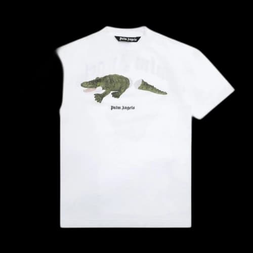 Palm Angels Croco Graphic Tee White