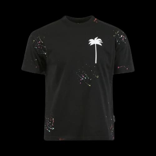Palm Angels Palm Tree Painted T-Shirt 1001 Black/White
