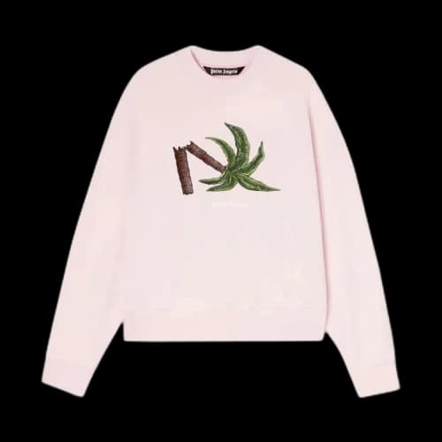 Palm Angels Broken Palm Sweatshirt Pink/Green