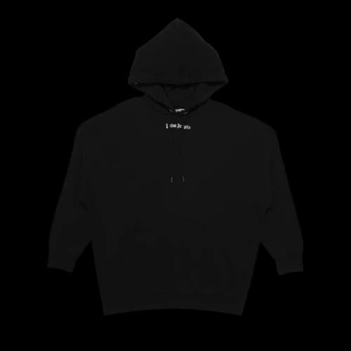 Palm Angels Logo Hoodie Black/White