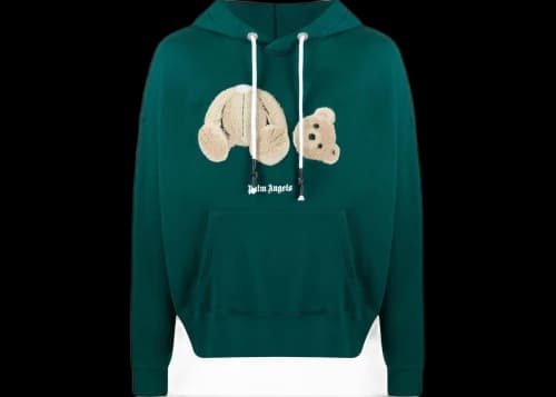 Palm Angels Bear Relaxed Fit Sweatshirt Dark Green