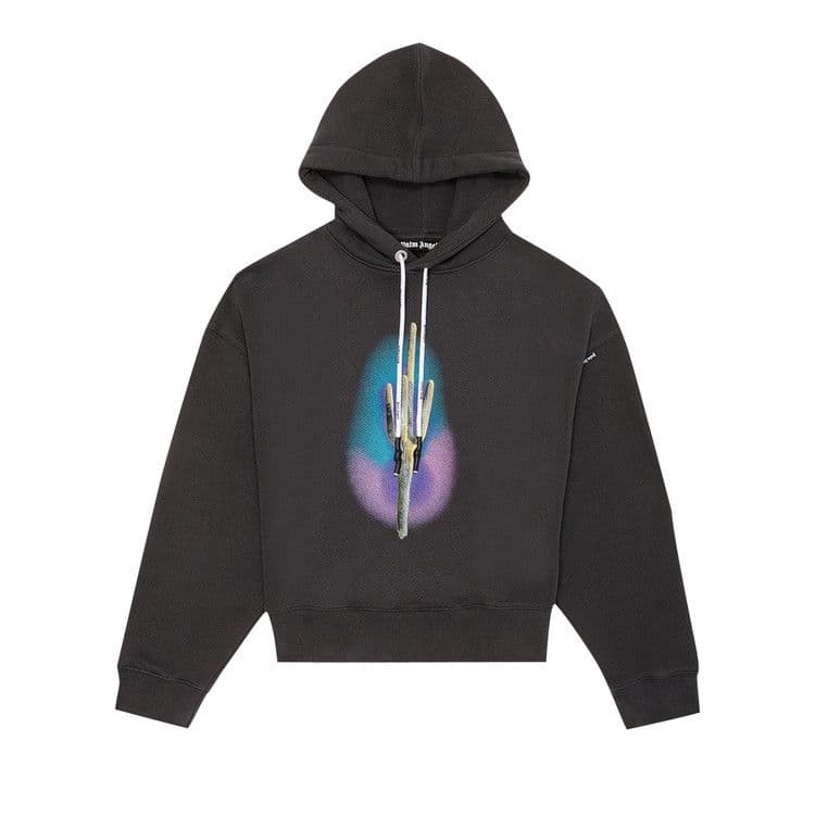 Palm Angels Cactus Hoodie Black/Green