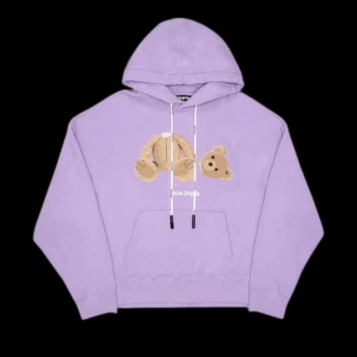 Palm Angels Bear Hoodie Lilac