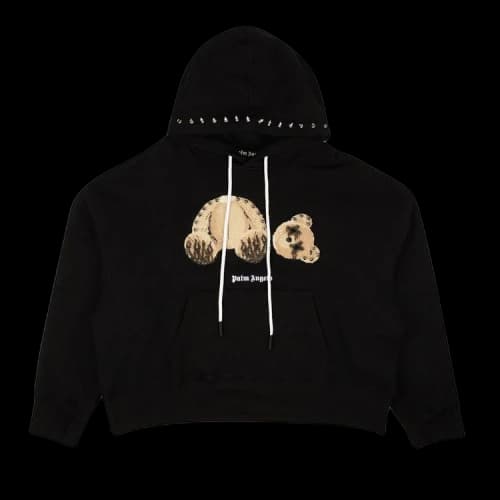 Palm Angels PA Punk Bear Hoodie Black/Brown