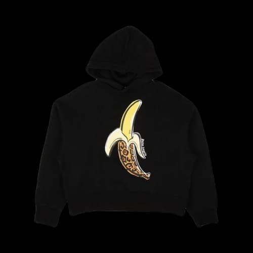 Palm Angels Leopard Banana Hoodie Black/Yellow