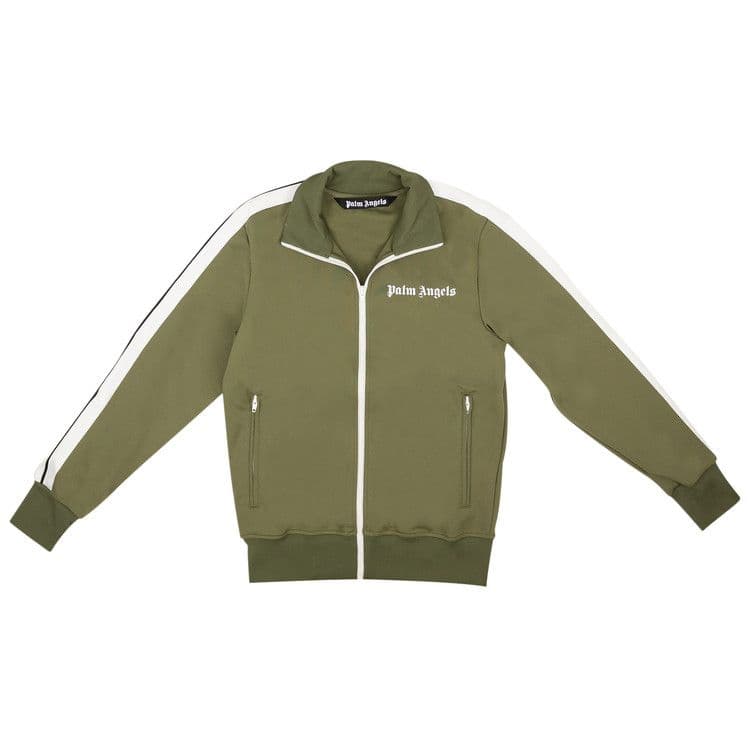 Palm Angels Classic Track Jacket 5601 Military/White
