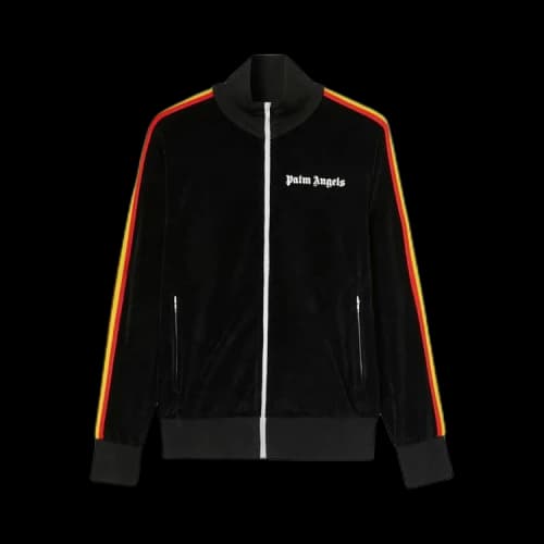 Palm Angels Rainbow Track Jacket Black