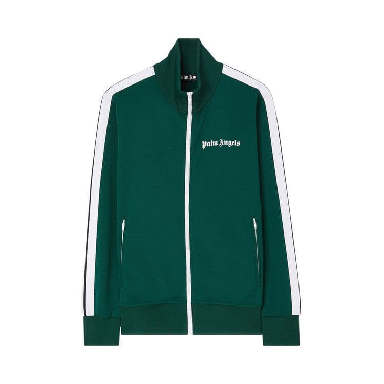 Palm Angels Classic Track Jacket (SS23) Forest Green/White