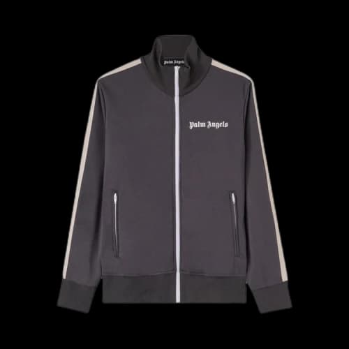 Palm Angels Classic Track Jacket Dark Grey/Off White