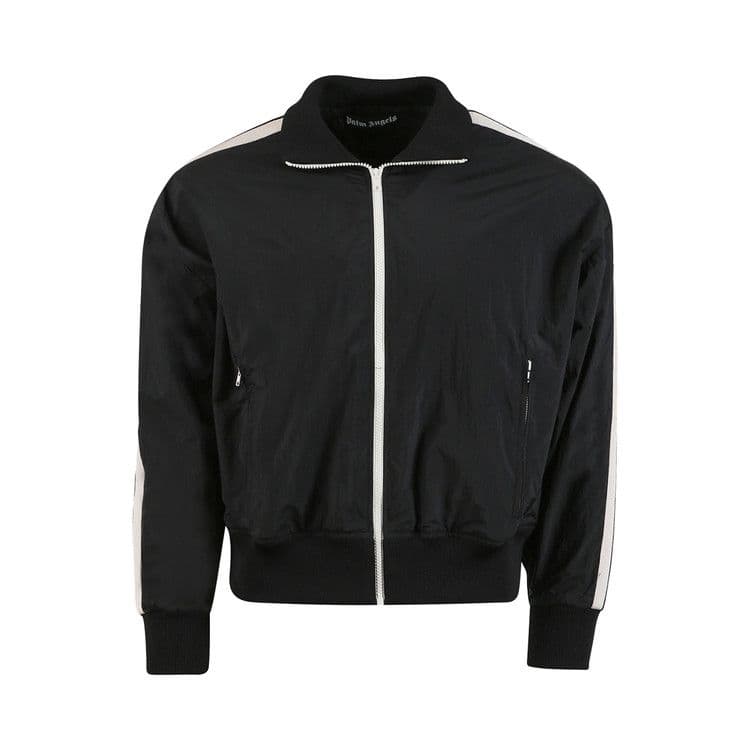 Palm Angels Nylon Track Jacket Black/Off-White