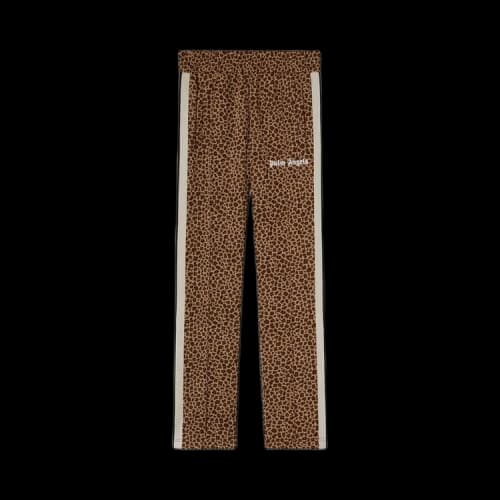 Palm Angels Leopard Track Pants Beige/Off White