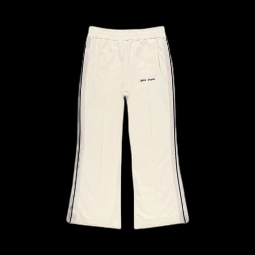 Palm Angels Monogram Flared Track Pants White