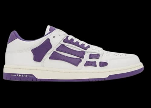 AMIRI Skel Top Low White Purple