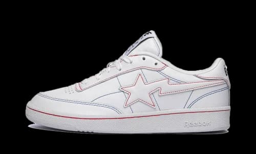 Reebok Club C 85 Bape White Contrast Stitch