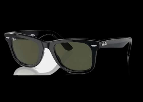 Ray-Ban Wayfarer Sunglasses Black/Green (RB2140)