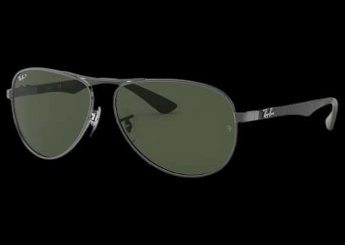 Ray-Ban RB8313 Sunglasses Carbon Fiber Gunmetal/Green (RB8313)