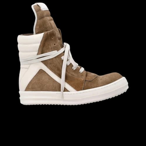 Rick Owens Temple Geobasket High Sumi Brown Milk