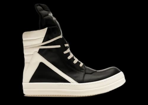 Rick Owens Luxor Geobasket Black Milk