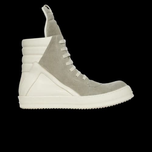 Rick Owens Geobasket High Dark Pearl Milk