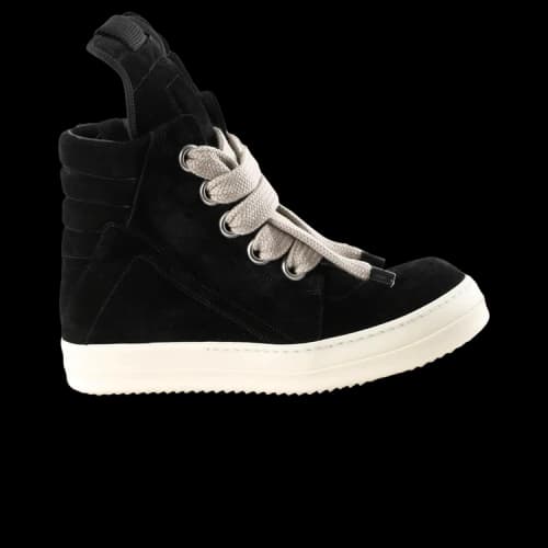 Rick Owens Jumbolace Geobasket High Black Milk