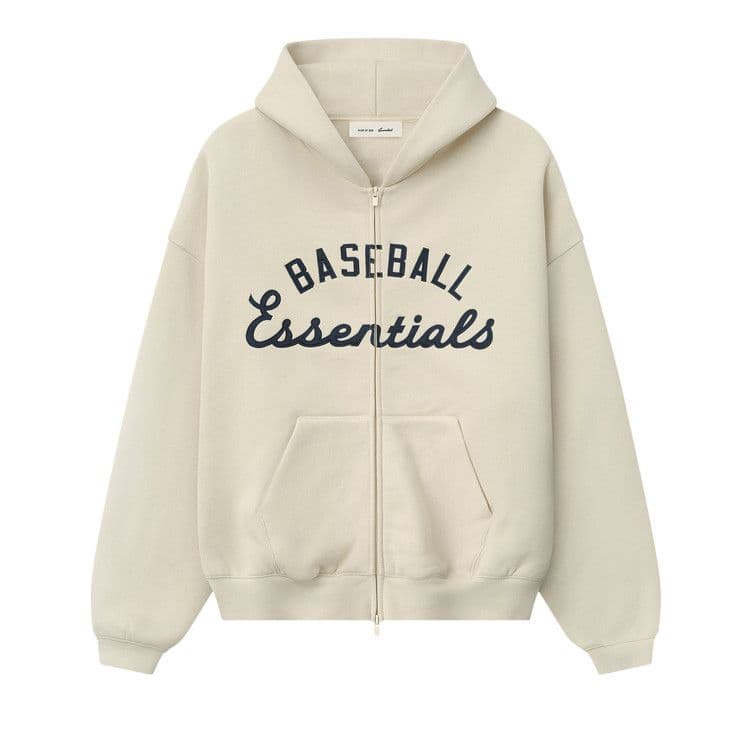 Fear of God Essentials MLB Full Zip Sport Hoodie 'Oat'