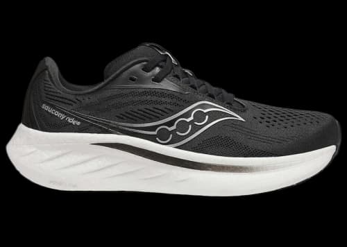 Saucony Ride 18 Black White (Women's)