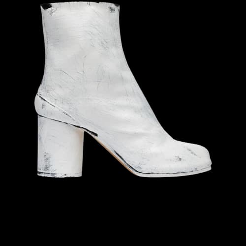Maison Margiela Tabi Block Heel Ankle Boot 'Painted - Bianchetto' (Women's)