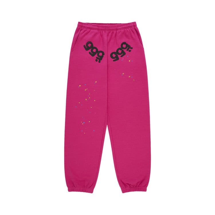 Sp5der Angel Number Sweatpant Pink