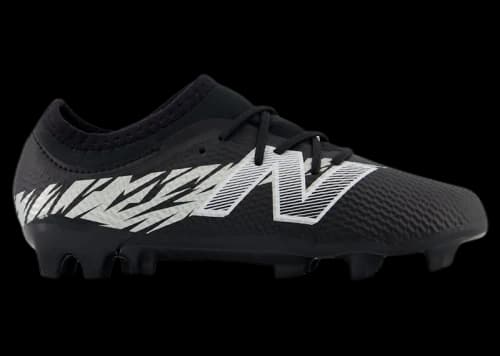 New Balance Furon V8 Team Junior FG Black Metallic Silver White (PS/GS)