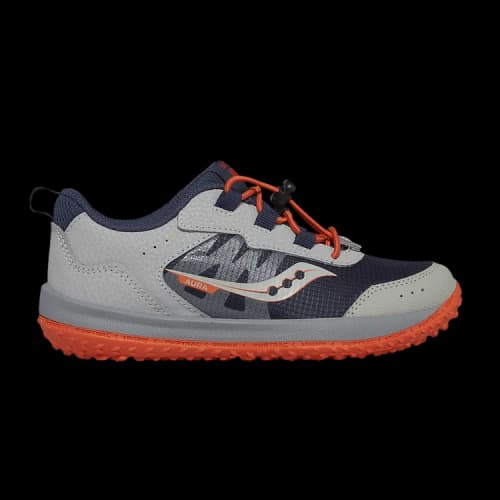 Saucony Aura KDZ Big Kid 'Grey Orange Navy'