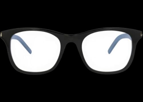 Saint Laurent Square-Frame Acetate Optical Frames Black Black Transparent (SL286SLIM-30007156-001)