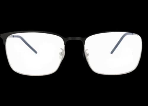 Saint Laurent Square-Frame Metal Optical Frames Black Black Transparent (SL378FSLIM-30009425-001)