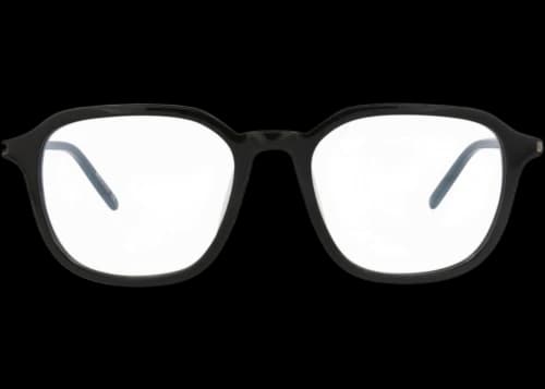 Saint Laurent Square-Frame Acetate Optical Frames Black Black Transparent (SL387-30009341-001)