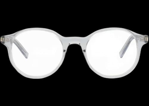 Saint Laurent Round-Frame Acetate Optical Frames Grey Grey Transparent (SL521OPT-30013260-004)