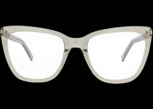 Saint Laurent Cat Eye-Frame Acetate Optical Frames Green Green Transparent (SL548SLIMO-30013716-005)