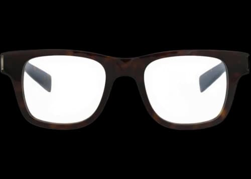 Saint Laurent Square-Frame Recycled Acetate Optical Frames Havana Havana Transparent (SL564OPT-30013787-009)