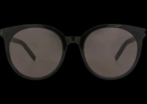Saint Laurent Round-Frame Acetate Sunglasses Black Black Black (SL566KSLIM-30013797-001)