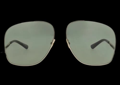 Saint Laurent Aviator-Frame Metal Sunglasses Gold Gold Green (SL653LEON-30014962-003)