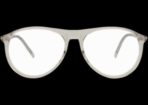 Saint Laurent Aviator-Frame Recycled Acetate Optical Frames Beige Beige Transparent (SL667OPT-30015250-003)