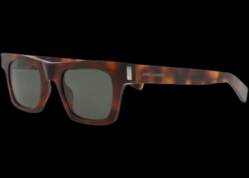 Saint Laurent Square-Frame Recycled Acetate Sunglasses Havana Havana Grey (SL719-30015798-003)