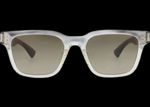 Saint Laurent Square-Frame Recycled Acetate Sunglasses Crystal Crystal Green (SL790F-30016587-005)