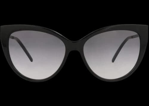 Saint Laurent Cat Eye-Frame Acetate Sunglasses Black Black Smoke (SLM48SA-30007881-002)