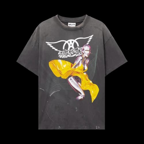 Saint Mxxxxxx Aerosmith Short Sleeve T-Shirt Black