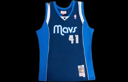 Mitchell & Ness Dirk Nowitzki Dallas Mavericks 2011-12 Swingman Jersey Astros Blue