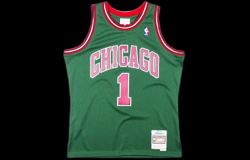 Mitchell & Ness Chicago Bulls 2008-09 Derrick Rose Swingman Jersey Dark Green