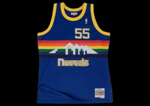 Mitchell & Ness Denver Nuggets Road 1991-92 Dikembe Mutombo Swingman Jersey Royal