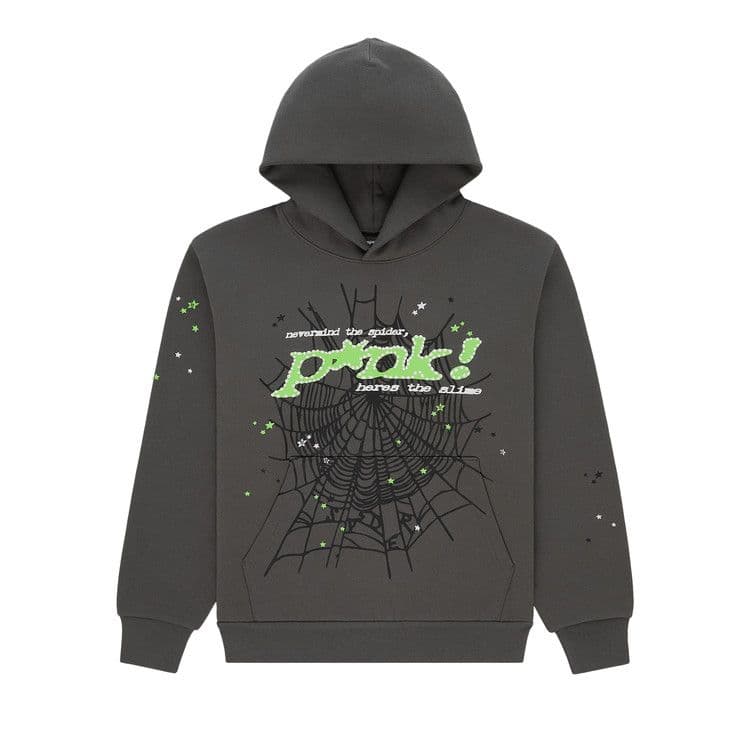 Sp5der Punk V2 Hoodie Slate