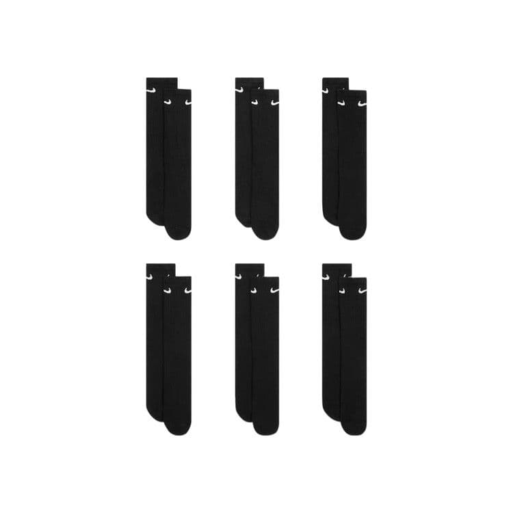 Nike Unisex Logo Socks 6 Packs Black